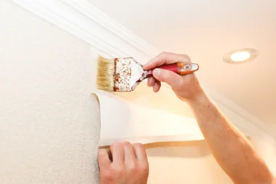 Pose de papier peint à Hestrud — revêtements muraux et toiles de verre